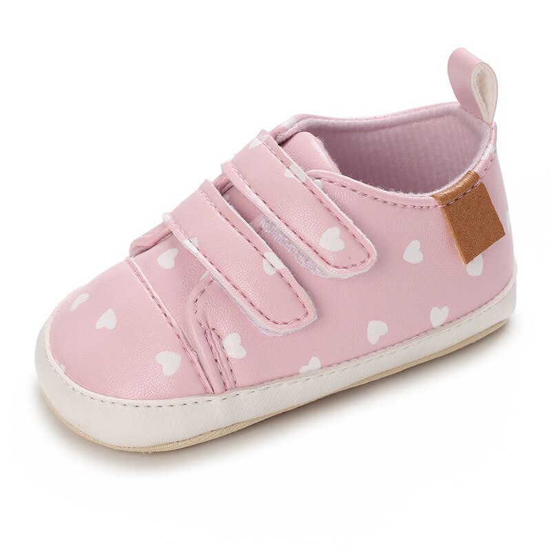Sapatinho Infantil Bebê Rosa Coração - Ama Mamma