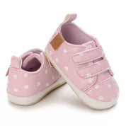 Sapatinho Infantil Bebê Rosa Coração - Ama Mamma