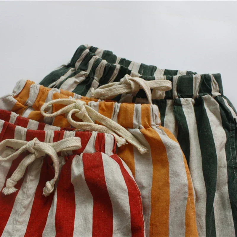 Shorts Confortável Listrado Ama Mamma - Ama Mamma