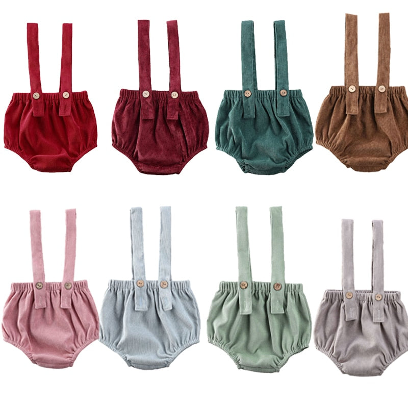 Shorts Suspensório Baby Colors Unissex - Ama Mamma