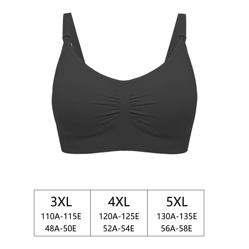 Ajustável sem costura plus size sutiã de enfermagem respirável feminino sutiã de amamentação roupa interior de alta qualidade roupas para grávidas push up