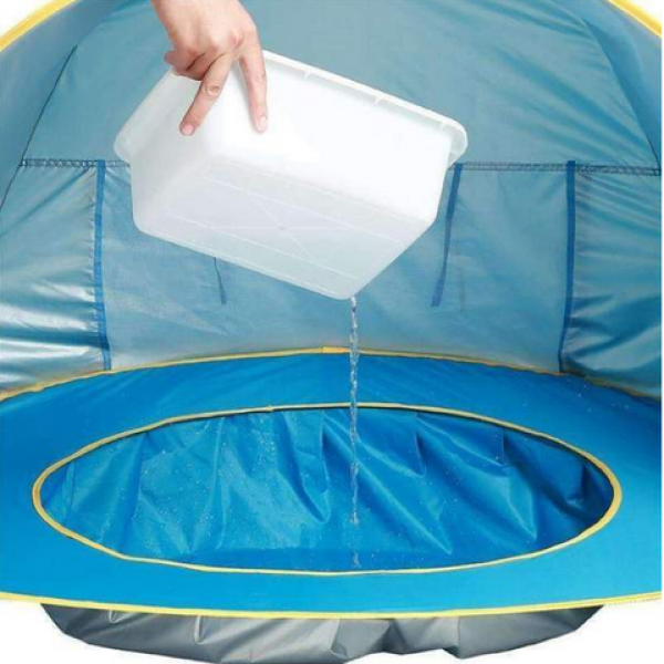 Tenda de Praia com Proteção UV e Mini Piscina para Bebê - Ama Mamma