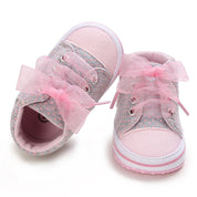 Tênis Cano Alto Infantil Bebê Coração Rosa - Ama Mamma