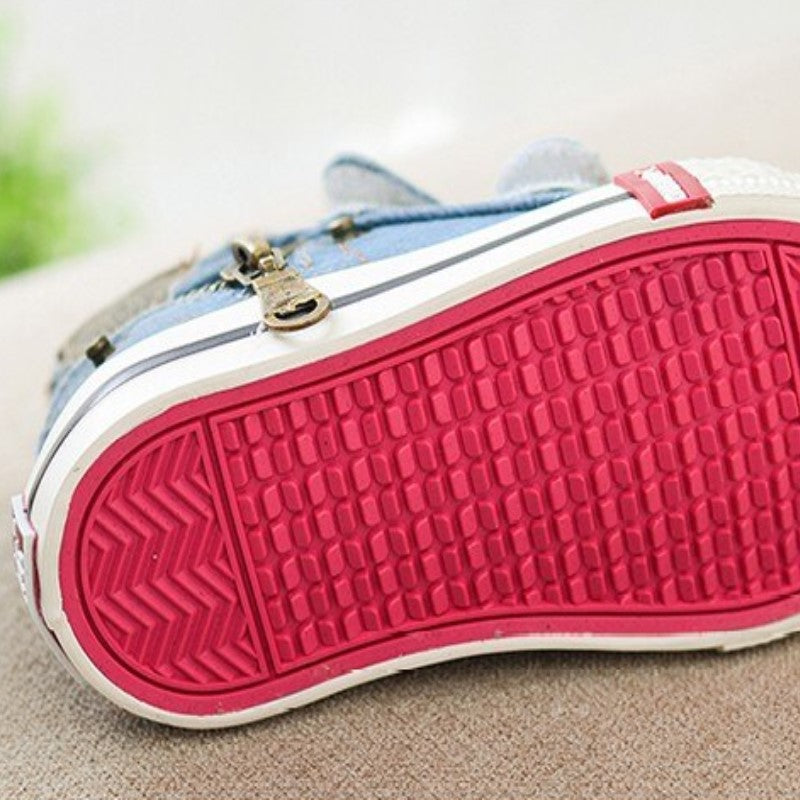 Tênis Infantil Jeans Cano Alto - Ama Mamma