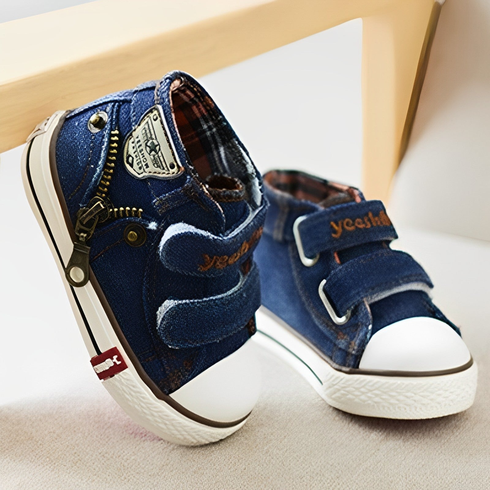 Tênis Infantil Jeans Cano Alto - Ama Mamma