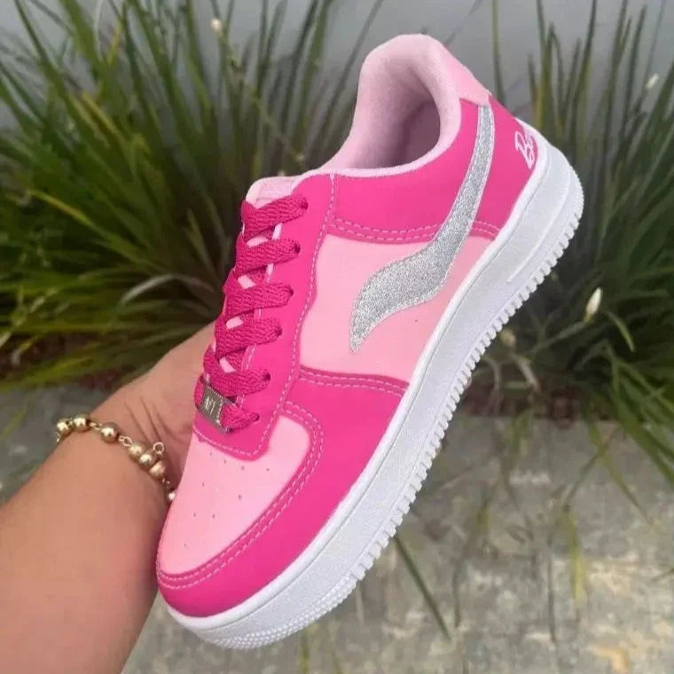 Tênis Infantil Barbie Rosa Pink com Glitter Menina