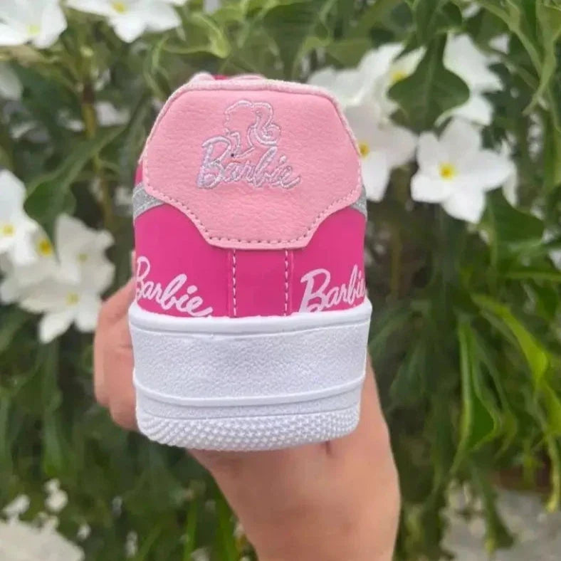 Tênis Infantil Barbie Rosa Pink com Glitter Menina