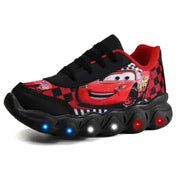 Tênis Infantil Masculino Carros Relâmpago Mcqueen de Led - Ama Mamma Baby