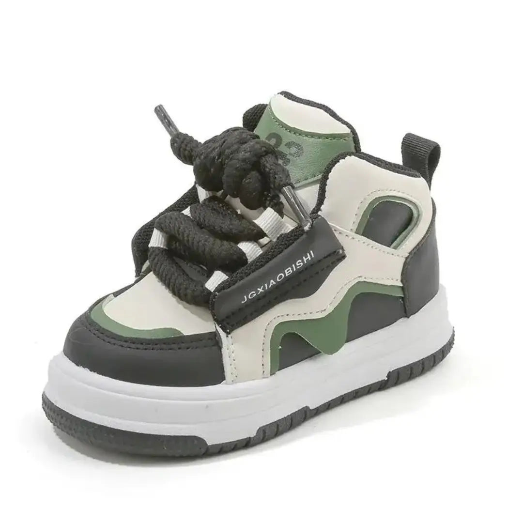 Tênis Infantil Casual Dakota Bege Verde Preto