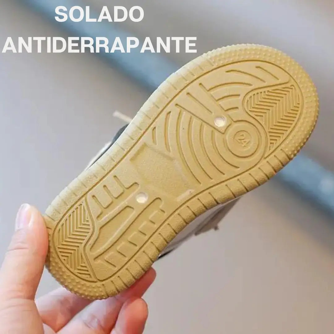 Tênis Infantil Casual Dakota Bege Verde Preto