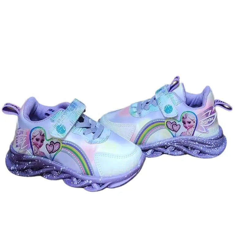 Tênis Infantil Frozen Elsa com Luz LED Menina