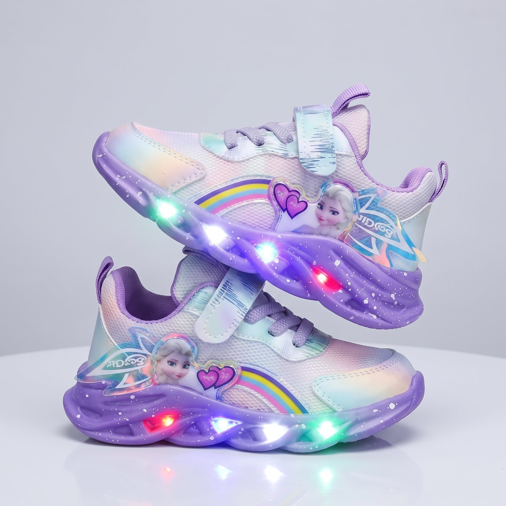 Tênis Infantil Frozen Elsa com Luz LED Menina