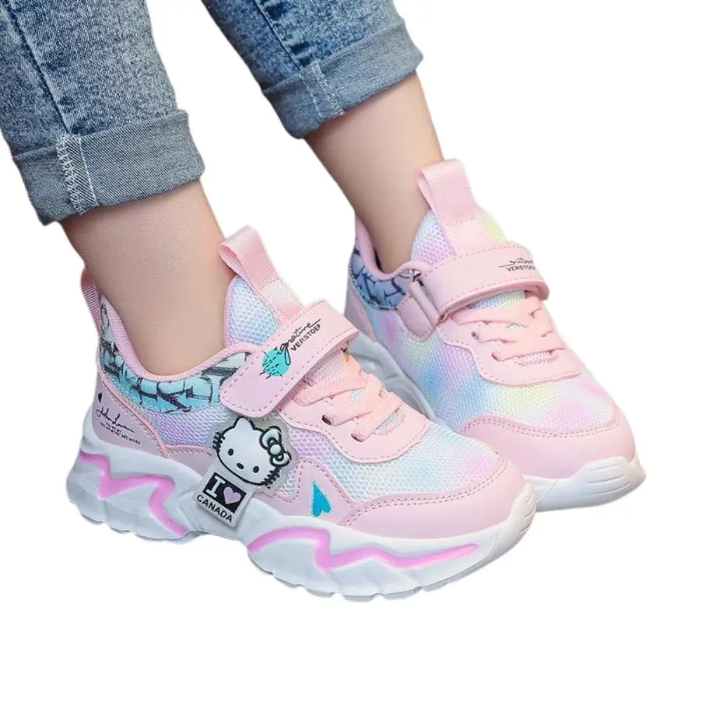 Tênis Infantil Hello Kitty Rosa Lilás Menina