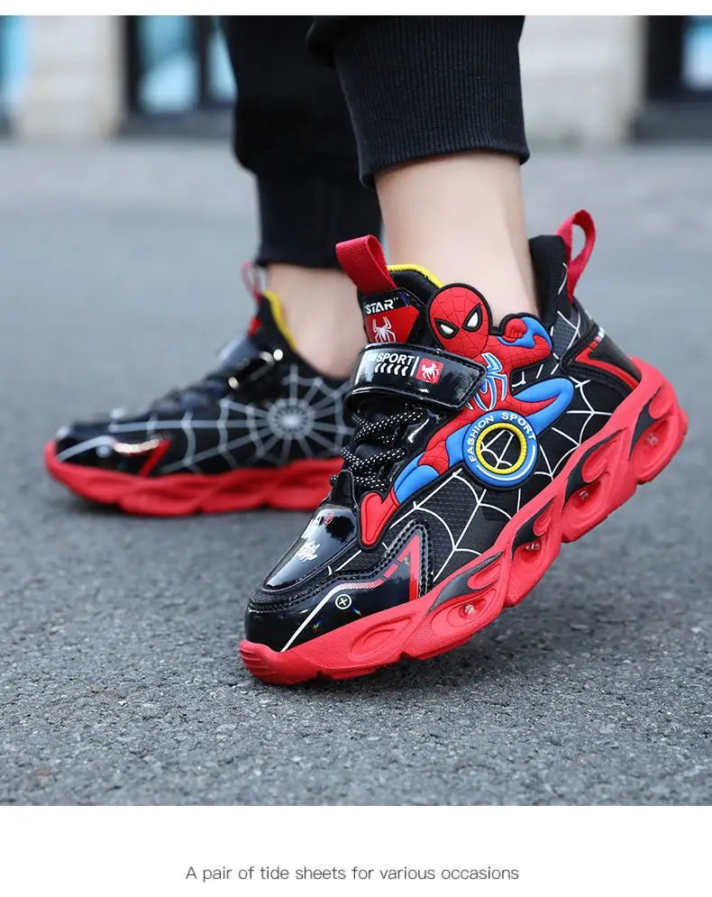 Tênis Infantil Homem Aranha Spider Vermelho Azul