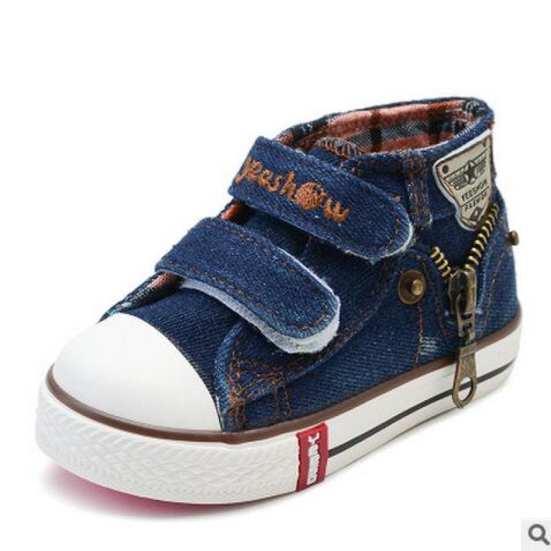 Tênis Infantil Jeans Cano Alto - Ama Mamma