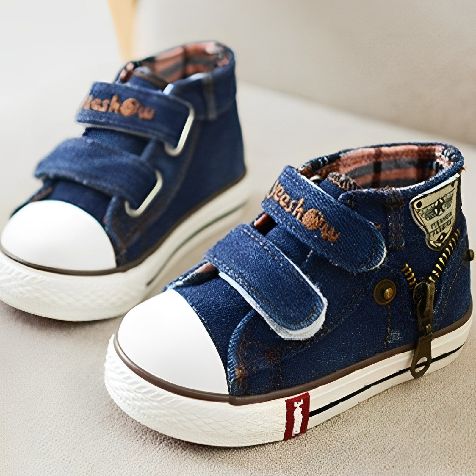 Tênis Infantil Jeans Cano Alto - Ama Mamma