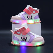 Tênis Infantil Mickey e Minnie com Luz LED