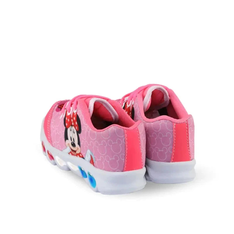 Tênis Infantil Minnie com Luz LED Menina + Chinelo