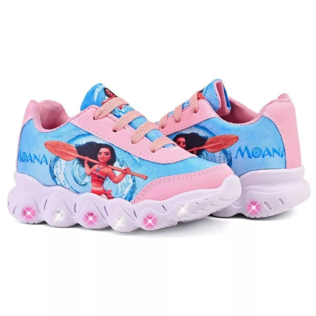 Tênis Infantil Moana com LED Menina