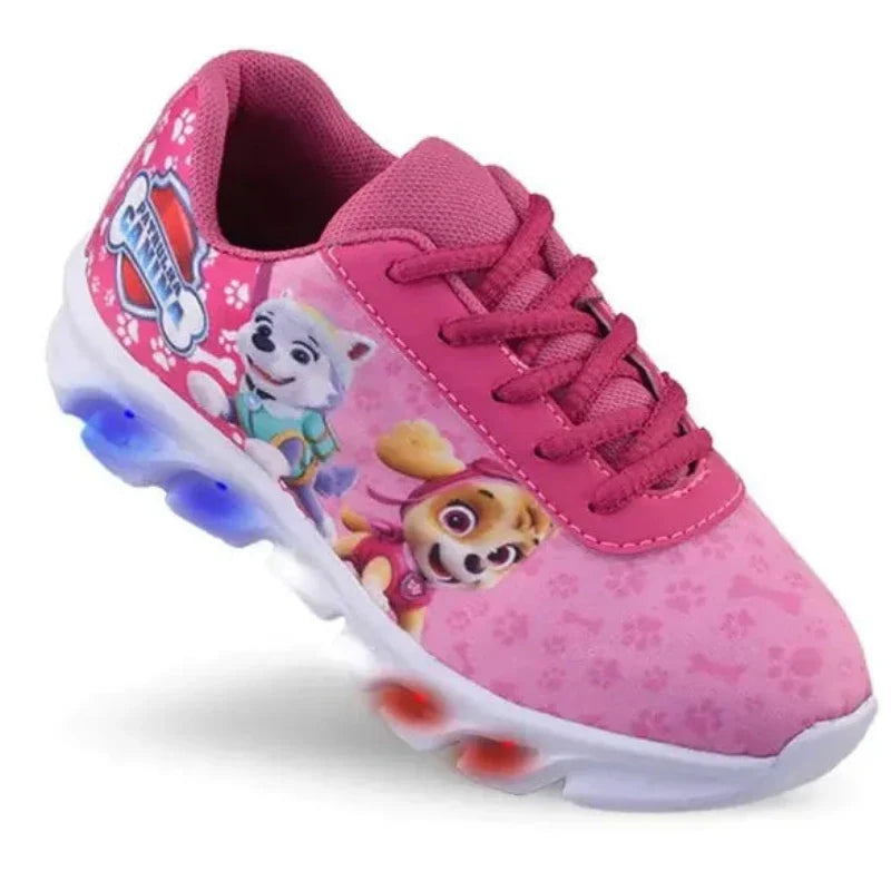 Tênis Infantil Patrulha Canina LED Menina