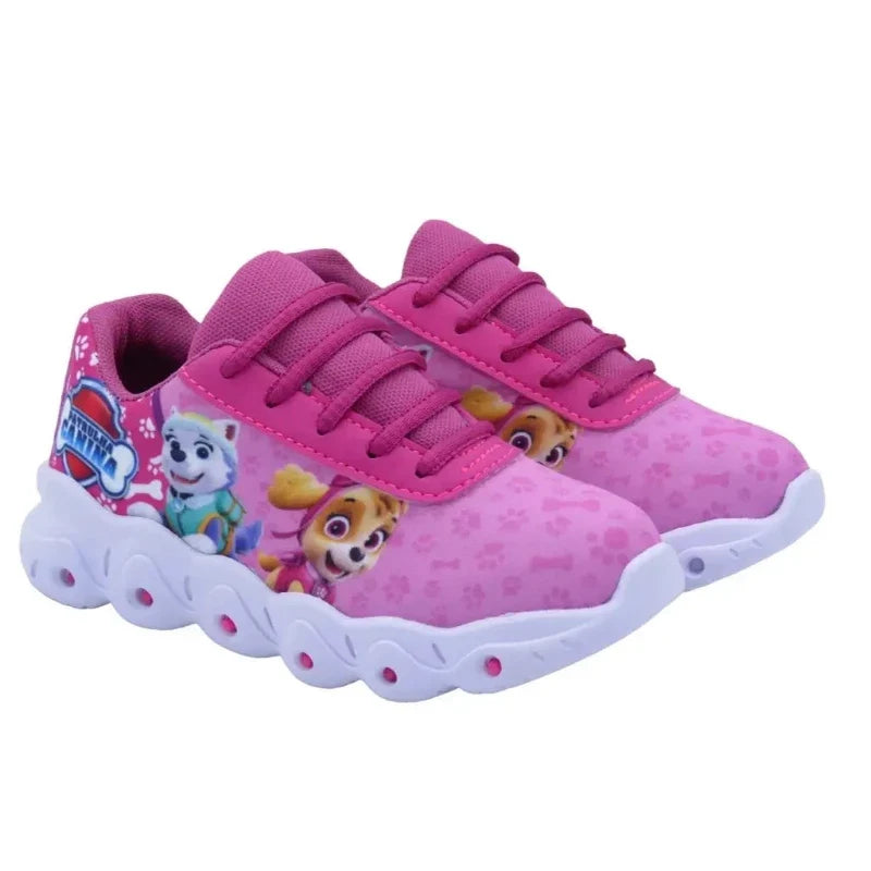 Tênis Infantil Patrulha Canina Skye com Luz LED