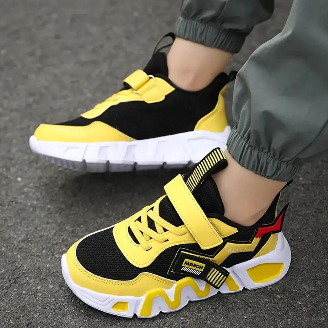 Tênis Infantil Pokémon Amarelo Azul Preto Menino