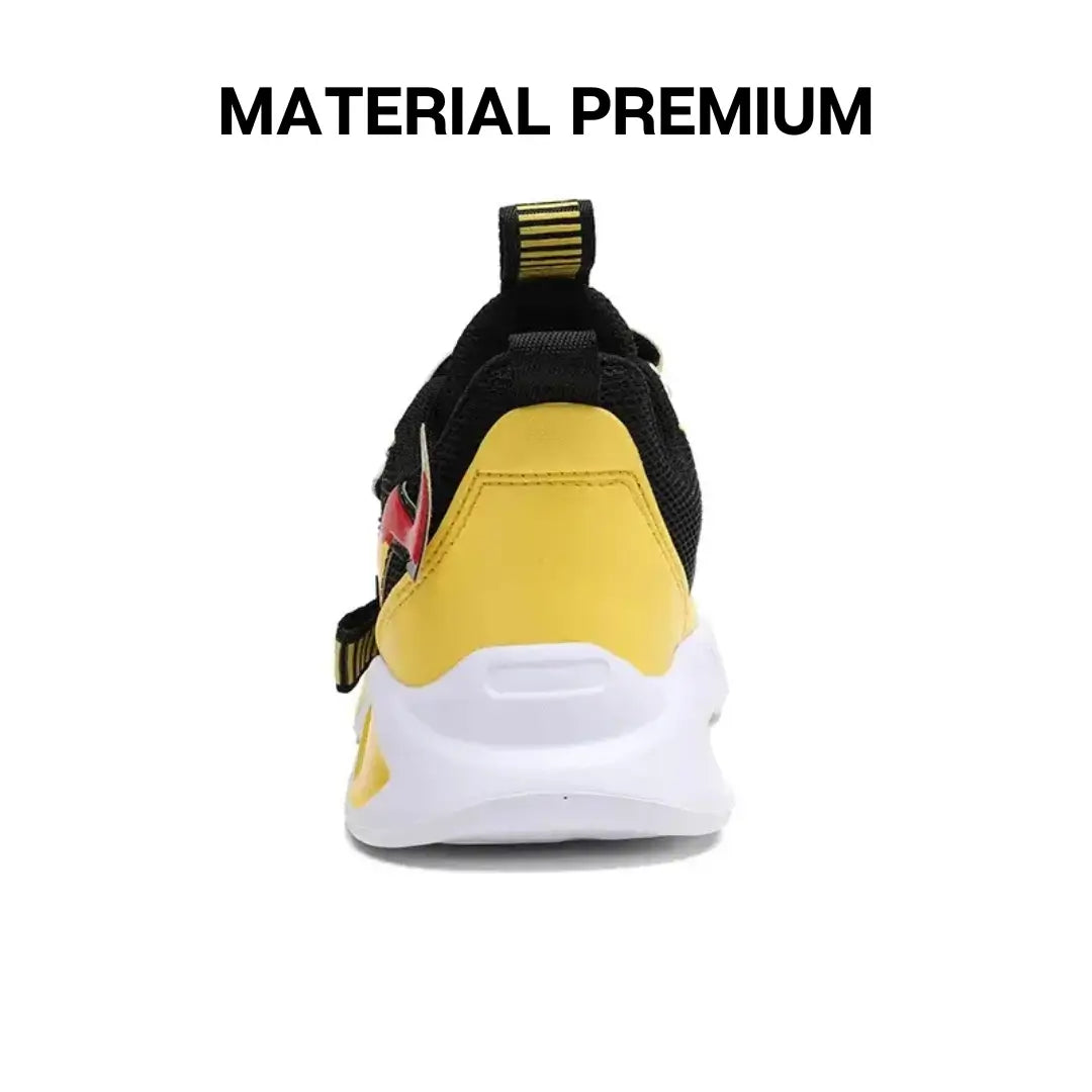 Tênis Infantil Pokémon Amarelo Azul Preto Menino