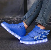 Tênis Infantil Sonic Asas com Luz LED Menino