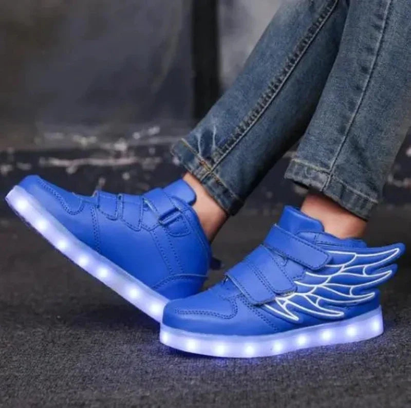 Tênis Infantil Sonic Asas com Luz LED Menino