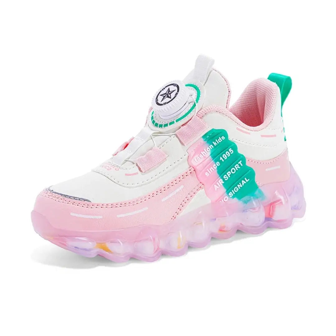 Tênis Infantil Sport Preto Rosa Azul