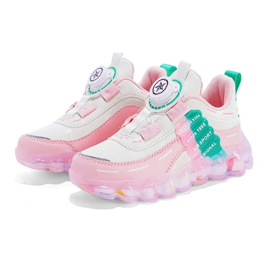 Tênis Infantil Sport Preto Rosa Azul