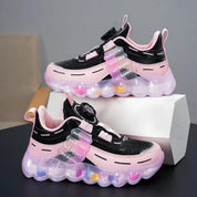 Tênis Infantil Sport Preto Rosa Azul