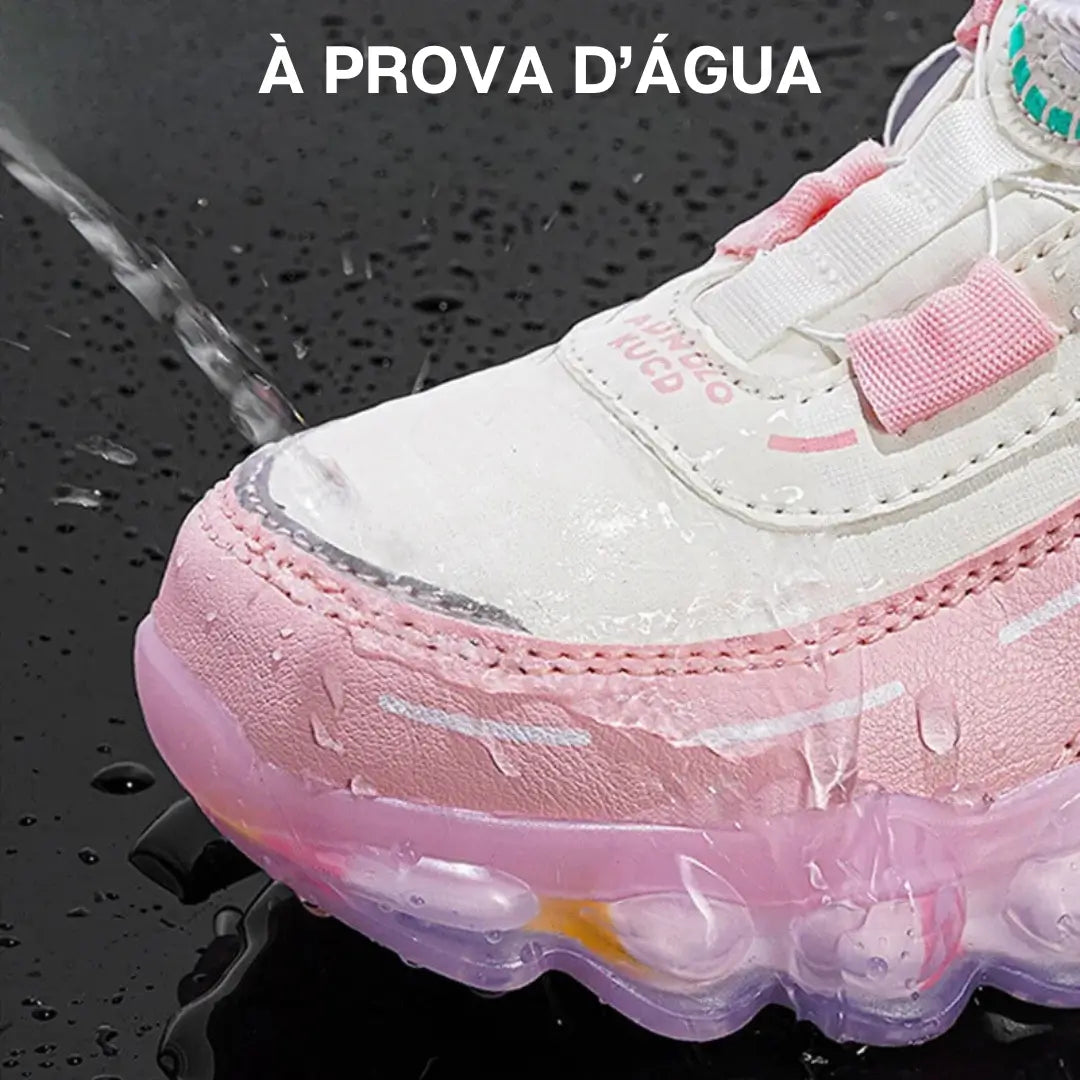 Tênis Infantil Sport Preto Rosa Azul