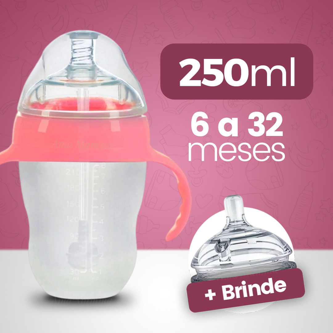 Mamadeira que Imita o Seio Materno • Tetadeira™ (+ Bico extra GRÁTIS) - Ama Mamma