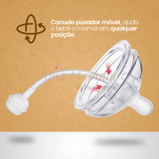 Mamadeira que Imita o Seio Materno • Tetadeira™ (+ Bico extra GRÁTIS) - Ama Mamma