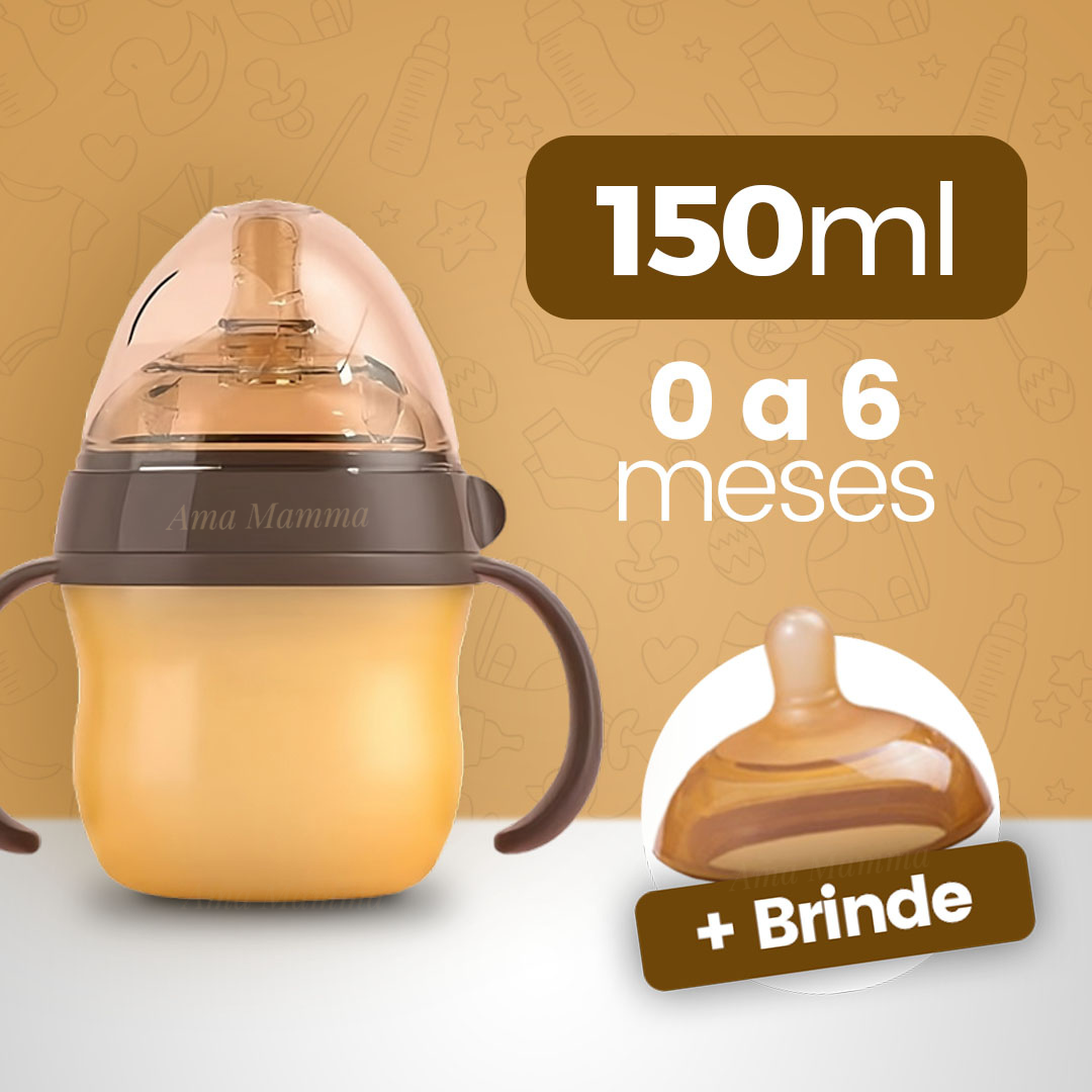 Mamadeira que Imita o Seio Materno • Tetadeira™ (+ Bico extra GRÁTIS) - Ama Mamma