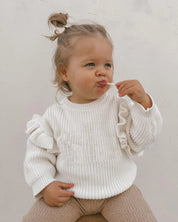 Tricô Feminino Infantil Babado - Ama Mamma