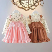 Vestido Delicado de Veludo com Alças para Meninas Ama Mamma - Ama Mamma
