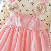 Vestido Delicado de Veludo com Alças para Meninas Ama Mamma - Ama Mamma