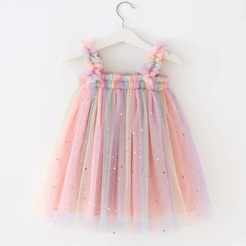 Vestido Encantado de Unicórnio com Tule Brilhante Ama Mamma - Ama Mamma
