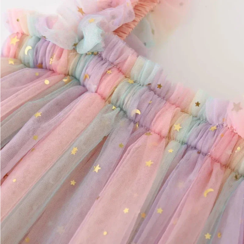 Vestido Encantado de Unicórnio com Tule Brilhante Ama Mamma - Ama Mamma