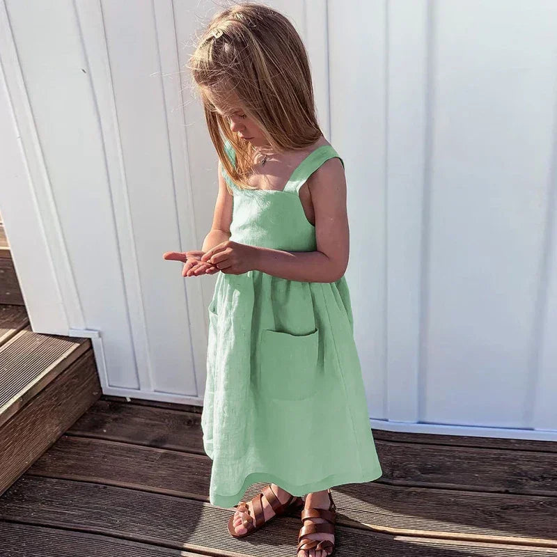 Vestido Estiloso Veraneio com Bolsos Ama Mamma - Ama Mamma