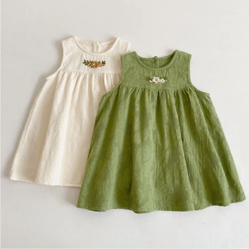 Vestido Infantil em Algodão com Bordado Ama Mamma - Ama Mamma