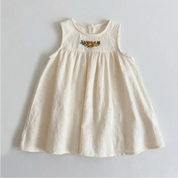 Vestido Infantil em Algodão com Bordado Ama Mamma - Ama Mamma