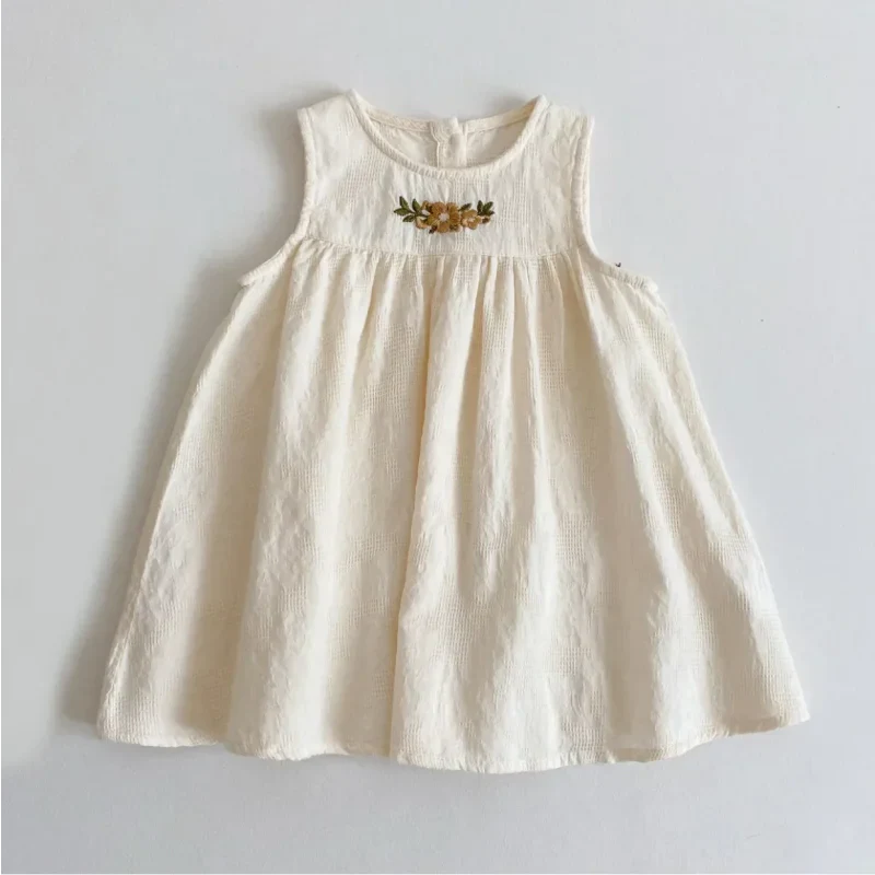 Vestido Infantil em Algodão com Bordado Ama Mamma - Ama Mamma
