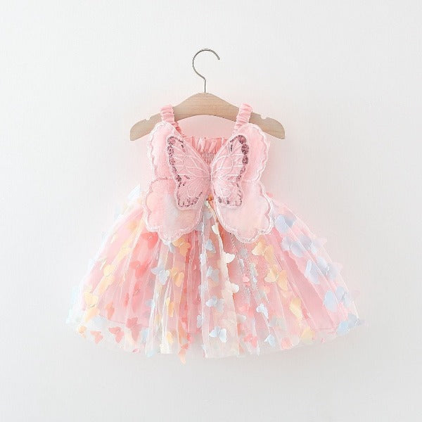 Vestido Infantil Asinha de Borboletas - Ama Mamma