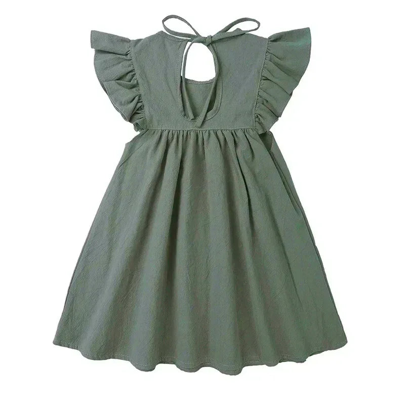 Vestido Infantil Elegante com Babados Ama Mamma - Ama Mamma