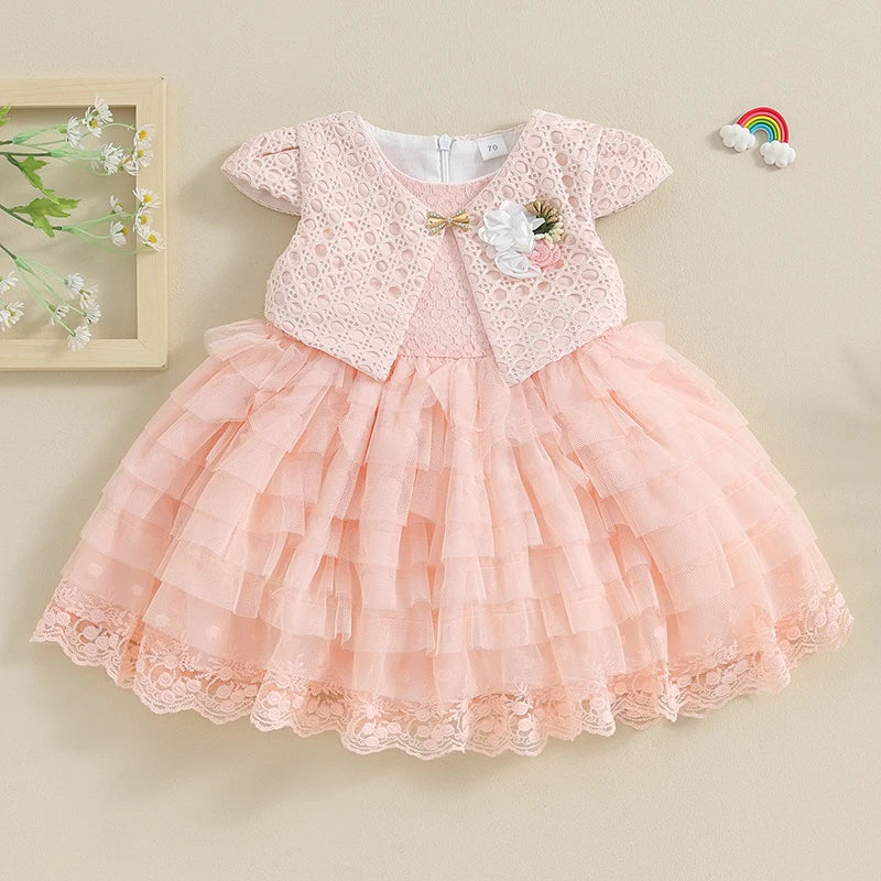 Vestido Infantil Feminino Doce Tule | 0-24 Meses - Ama Mamma