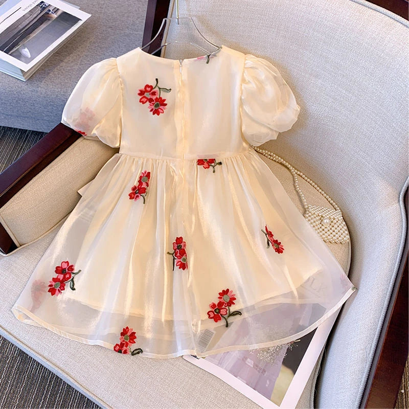Vestido Infantil Feminino Perola | 2-8 Anos - Ama Mamma