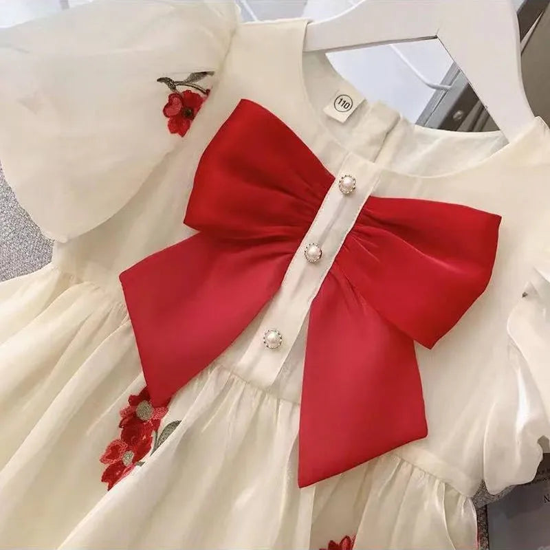 Vestido Infantil Feminino Perola | 2-8 Anos - Ama Mamma